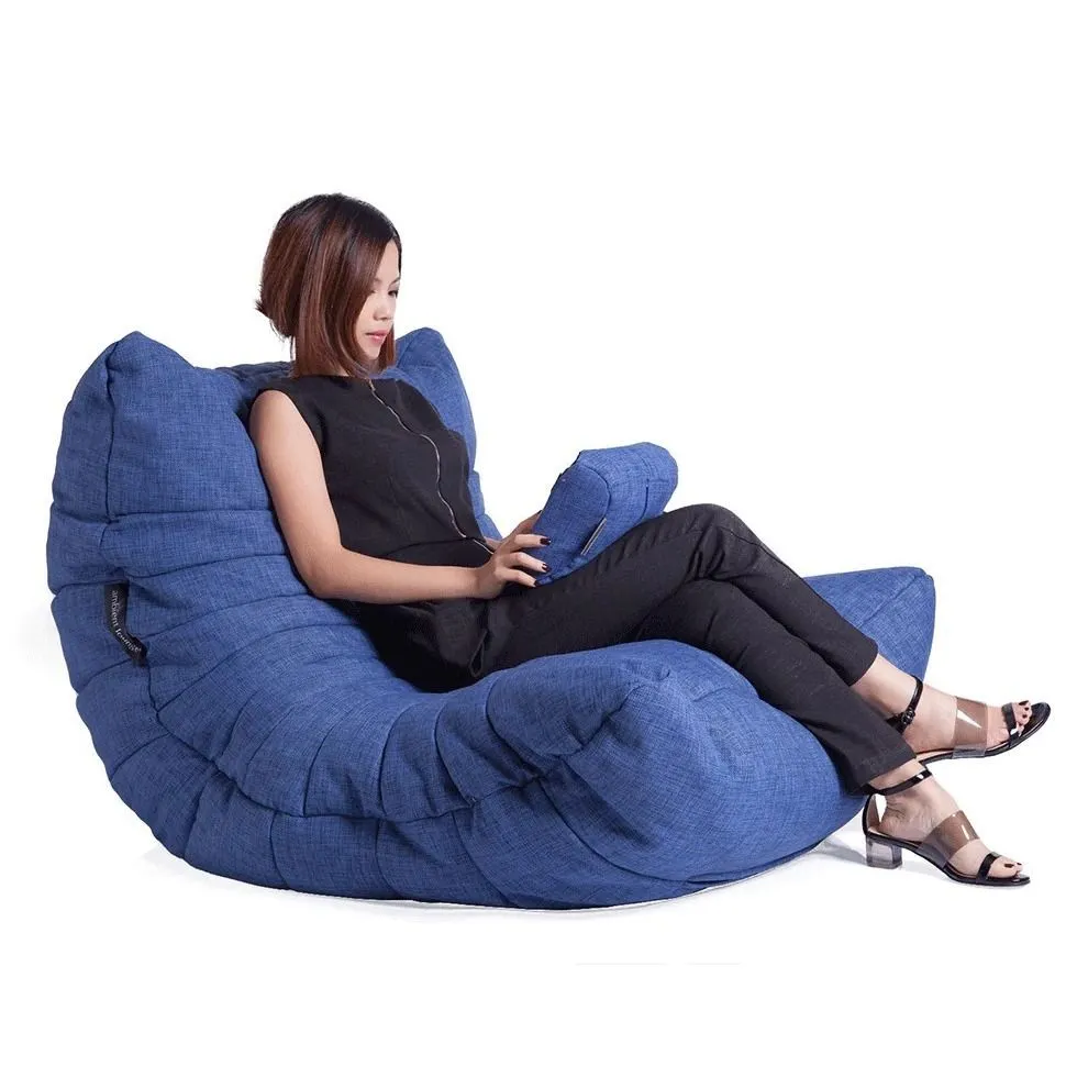 

Бескаркасное кресло Ambient Lounge Acoustic 60х80х120 Sofa Blue Jazz (синий), Acoustic Sofa