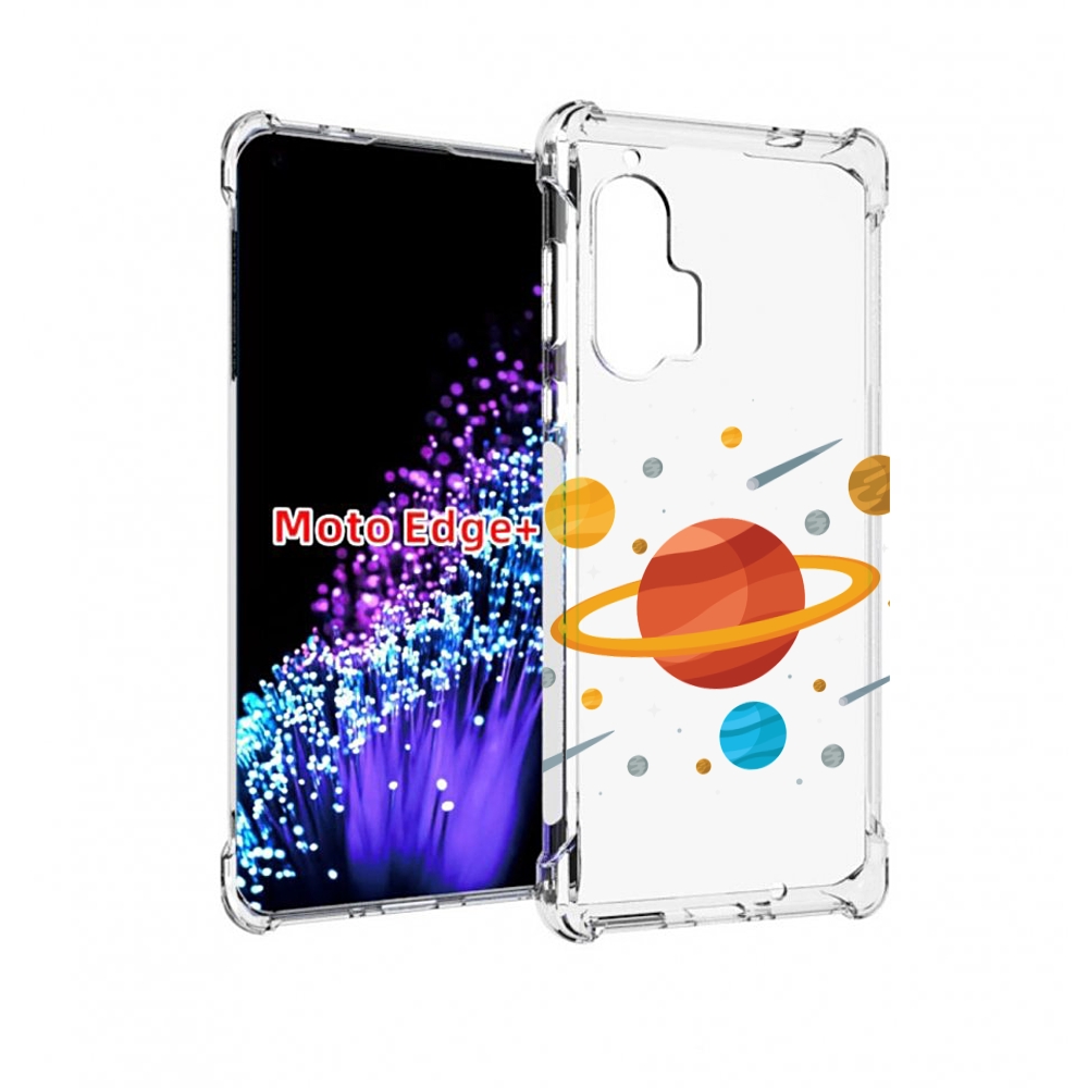 

Чехол MyPads Планета-Сатурн для Motorola Edge+ Plus, Прозрачный, Tocco