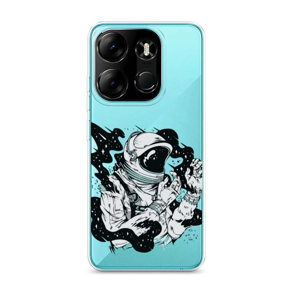 

Чехол Awog на Tecno Spark Go 2023"Космонавт арт", Черный;бежевый;белый, 3103750-7