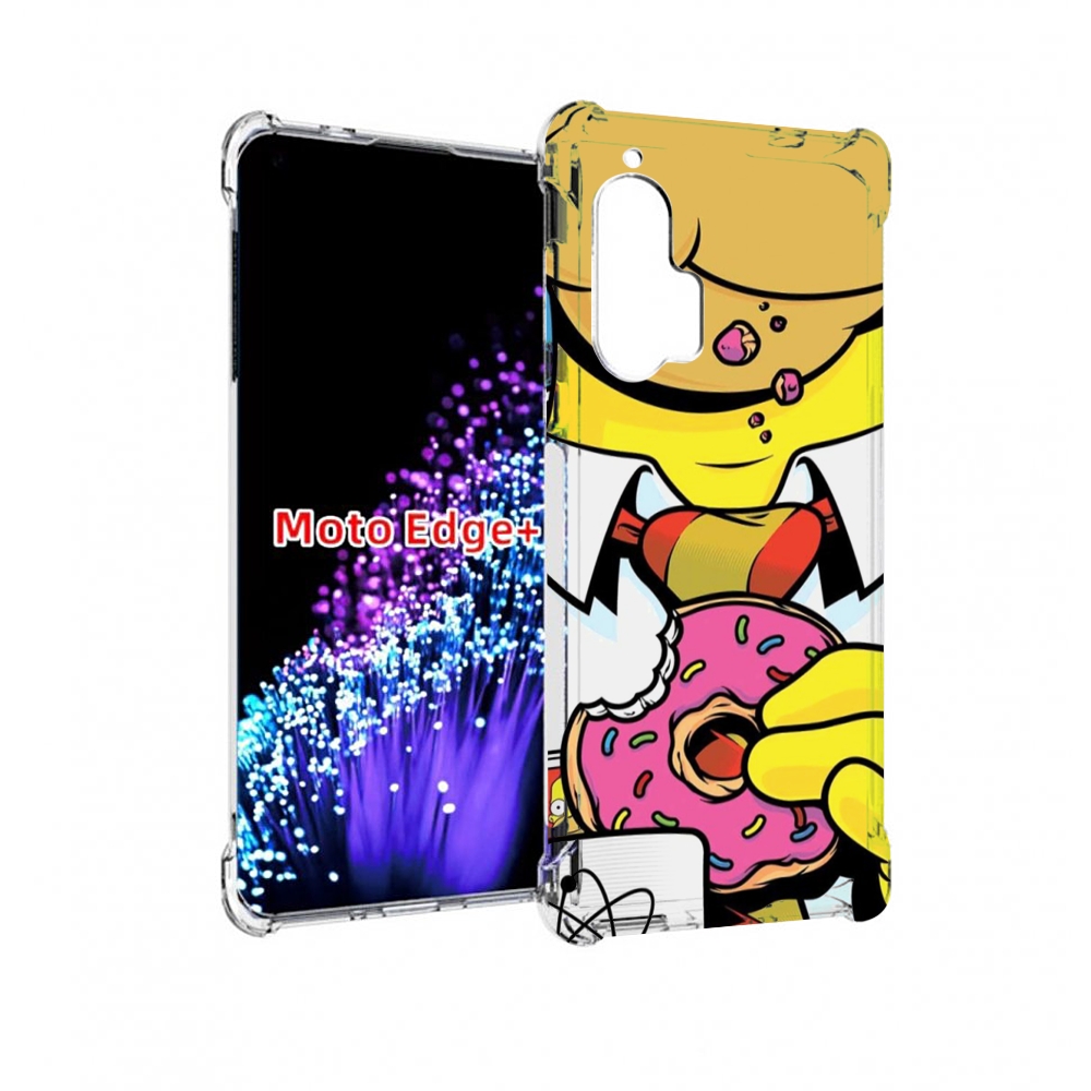 

Чехол MyPads Пончик для Motorola Edge+ Plus, Прозрачный, Tocco