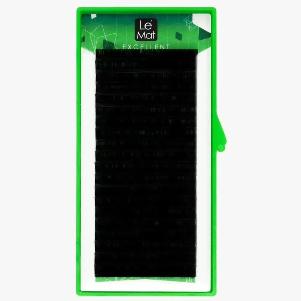 

Черные Ресницы Le Mat C+ 0.10 16-20 mm 20 линий, Черный
