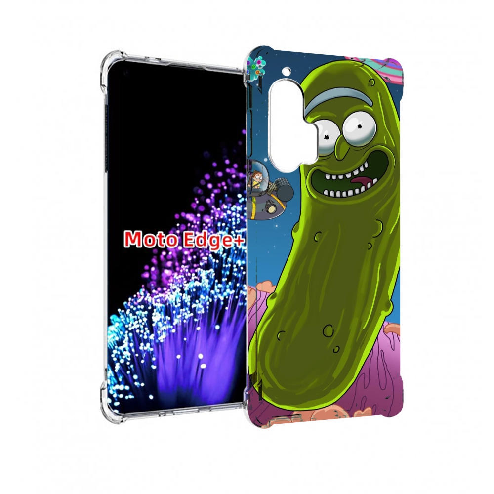 

Чехол MyPads Рик огурец для Motorola Edge+ Plus, Прозрачный, Tocco