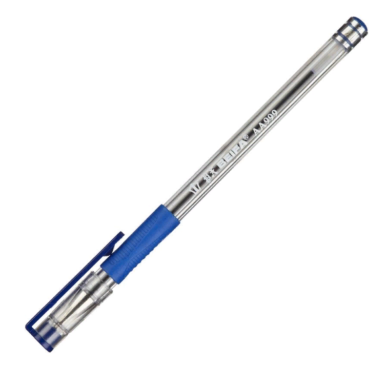 Ручка шариковая Beifa с грипом, синяя