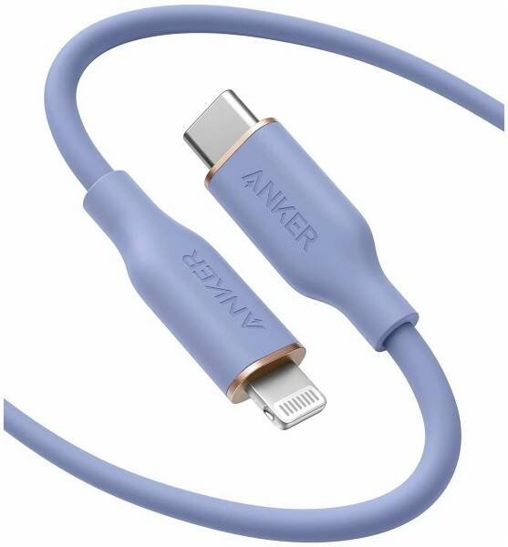 Кабель Anker 641 PowerLine III USB-C to Lightning Cable 0.9m (Flow, Silicone) Light Purple A8662