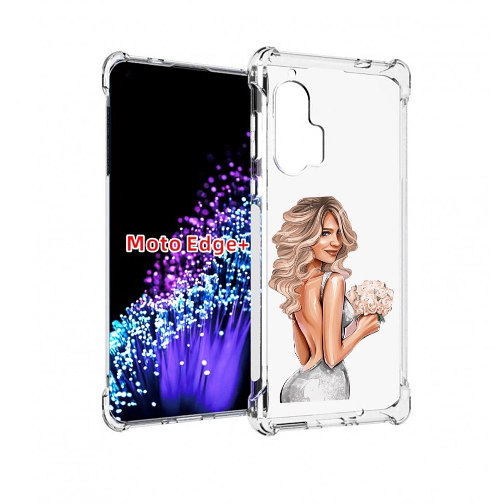 

Чехол MyPads Роскошное-платье женский для Motorola Edge+ Plus, Прозрачный, Tocco