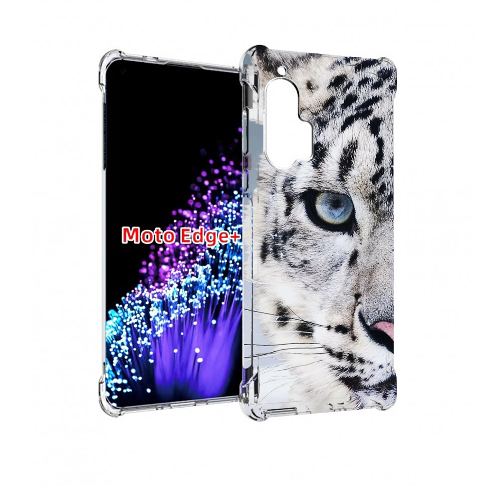 

Чехол MyPads Снежный-барс для Motorola Edge+ Plus, Прозрачный, Tocco