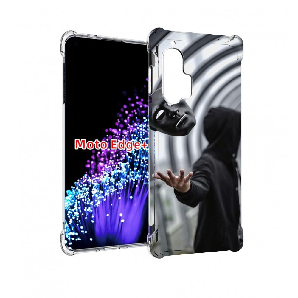 

Чехол MyPads Сними-маску для Motorola Edge+ Plus, Прозрачный, Tocco