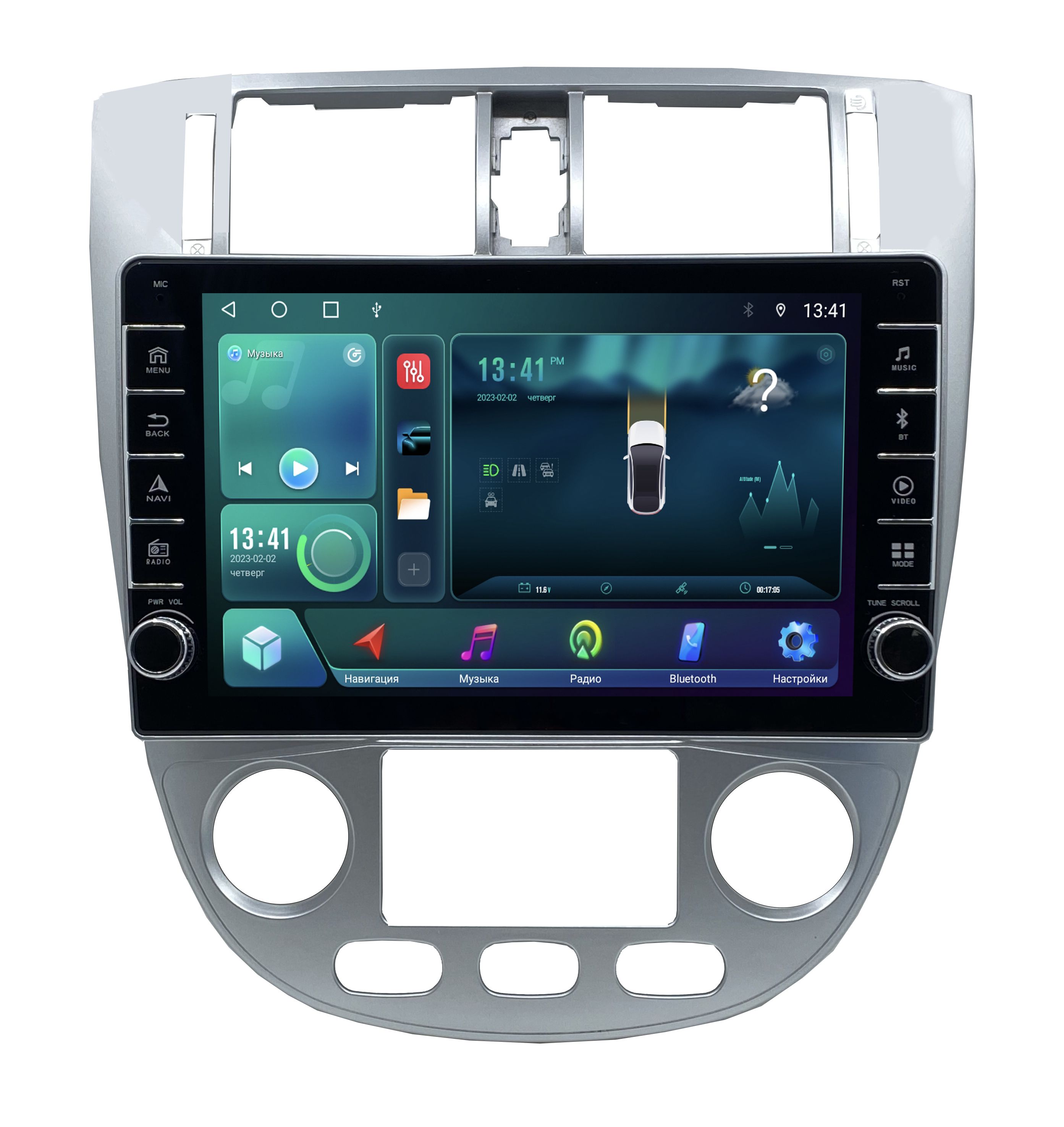 Штатная магнитола ANDROID Chevrolet Lacetti 2004-2013 седан под климат Android 12 46 2754600₽