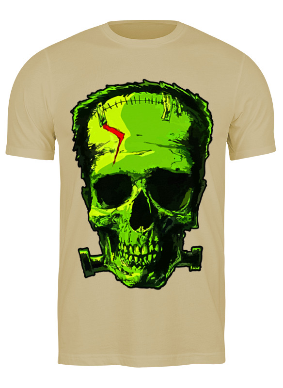 

Футболка мужская Frankenskull 2872784 Printio бежевая 2XL, Frankenskull 2872784