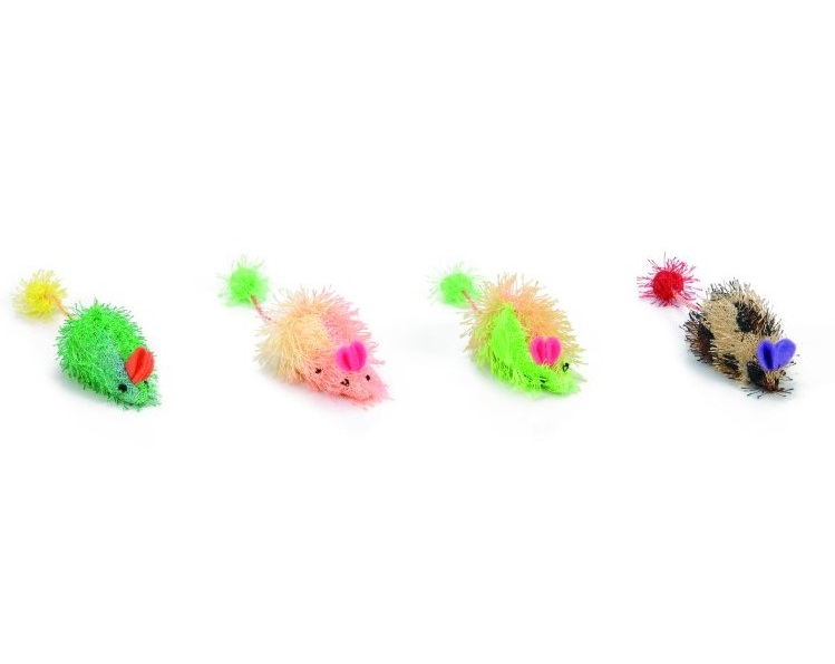 Мягкая игрушка для кошек I.P.T.S Мышь разноцветная, текстиль, в ассортименте, 6.5 см