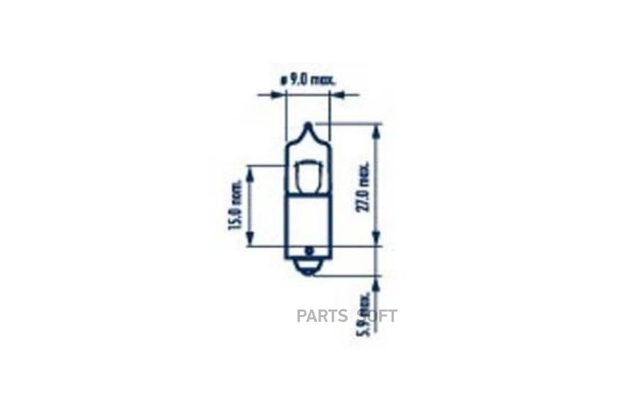 

NARVA 178353000 Лампа 10шт в упаковке 12V 20W H20W BA9S 10шт