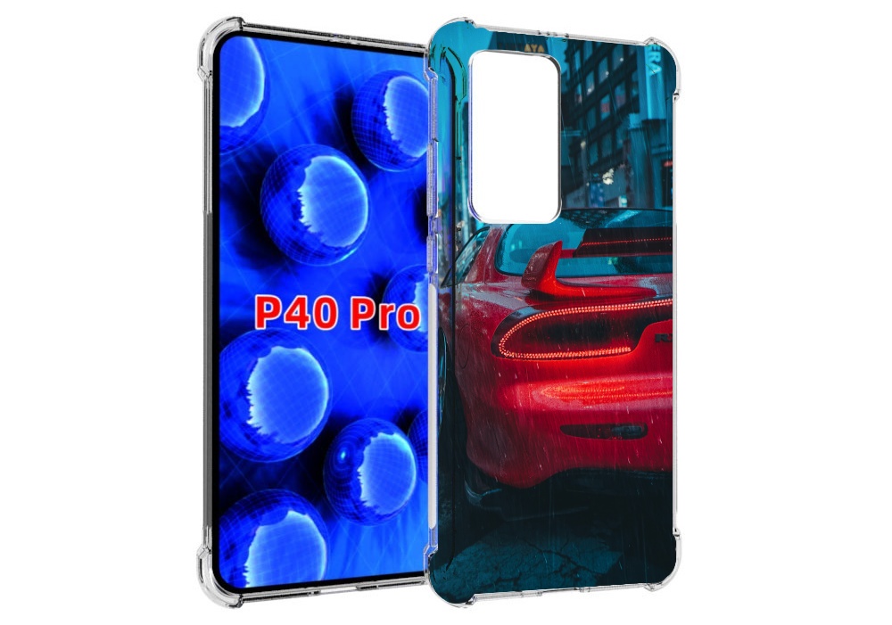 

Чехол MyPads мазда-рх7 для Huawei P40 Pro противоударный, Прозрачный, Tocco