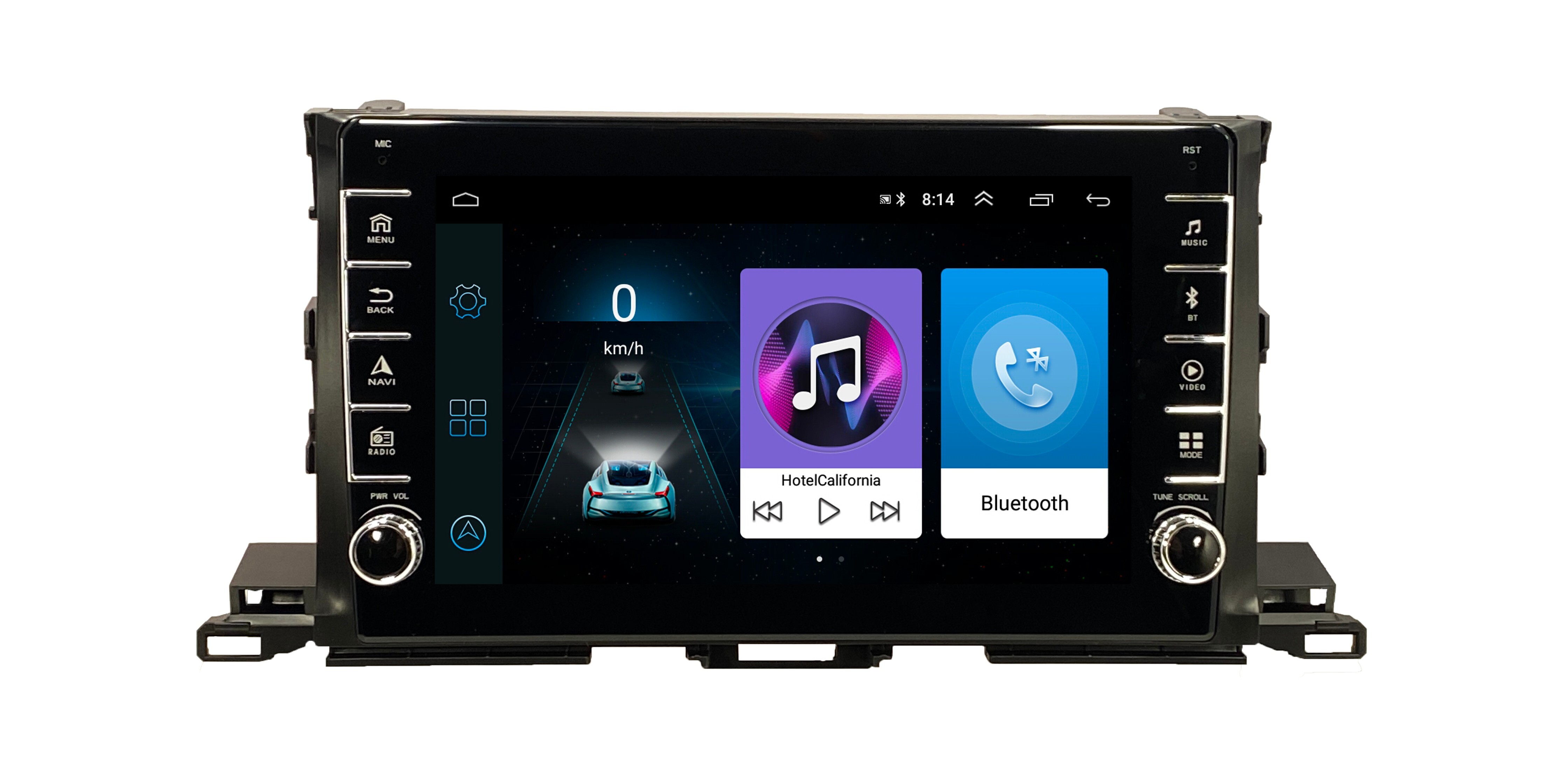 Автомагнитола ANDROID Toyota Highlander 2015-2017 Android 12 216GB с крутилками Муль 2016300₽