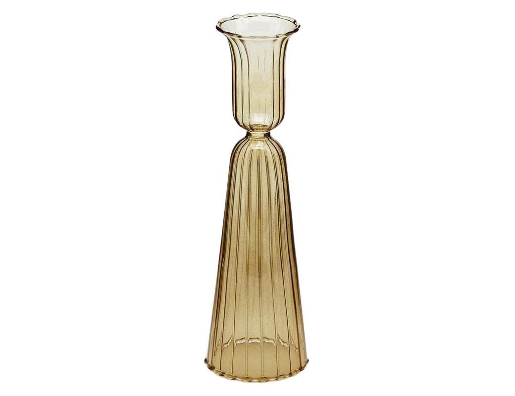 

Подсвечник РЕДЖИНИЯ, стекло, прозрачный золотой, 18 см, EDG, Золотистый;прозрачный, 104934-01