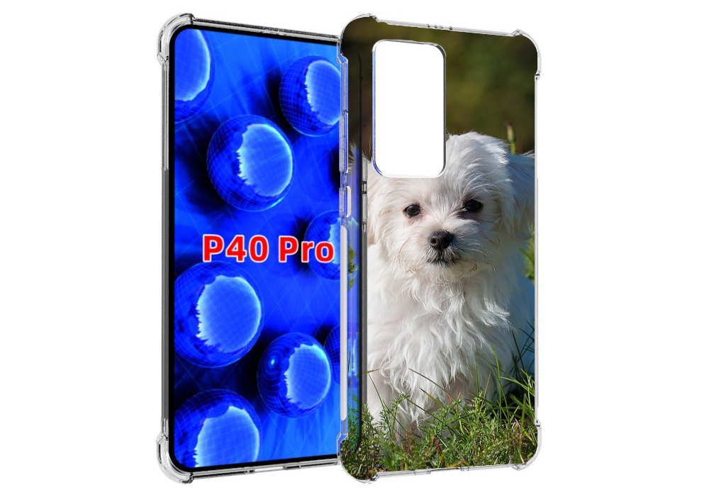 Чехол MyPads мальтии?ская-болонка для Huawei P40 Pro противоударный