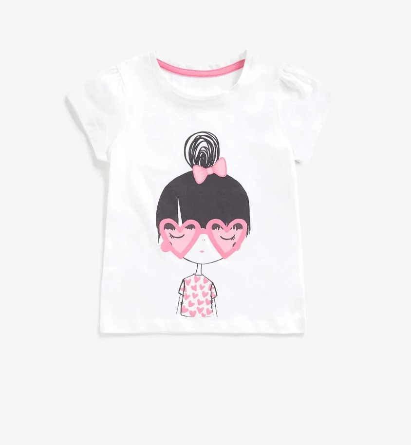 

Футболка детская Mothercare MC-BA894, белый, 122, MC-BA894