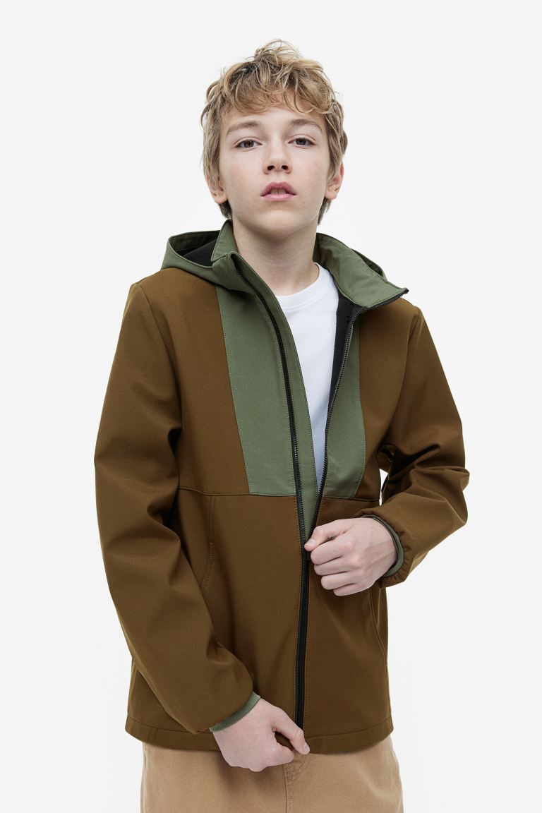 Куртка детская H&M 1144255, цвет хаки/коричневый, размер 146 (доставка из-за рубежа)