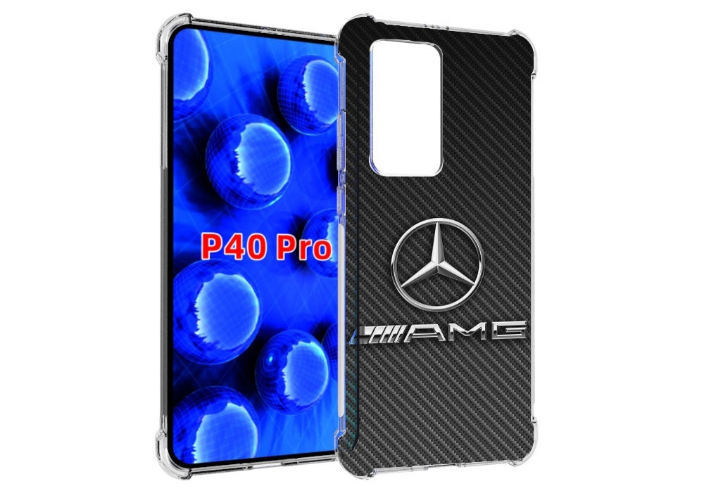 

Чехол MyPads мерседес амг мужской для Huawei P40 Pro противоударный, Прозрачный, Tocco