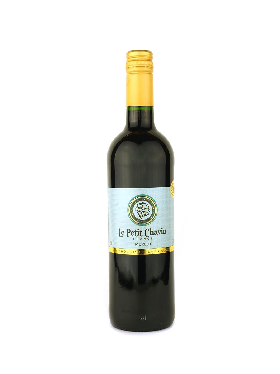 Вино безалкогольное Le Petit Chavin Merlot красное полусладкое Франция 0,75 л