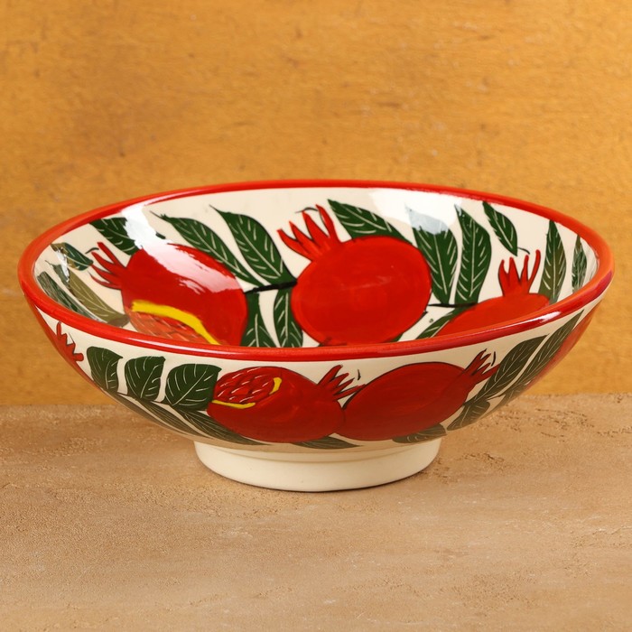 

Супница Шафран 10402717 Риштанская Керамика Гранаты, 25 см, микс
