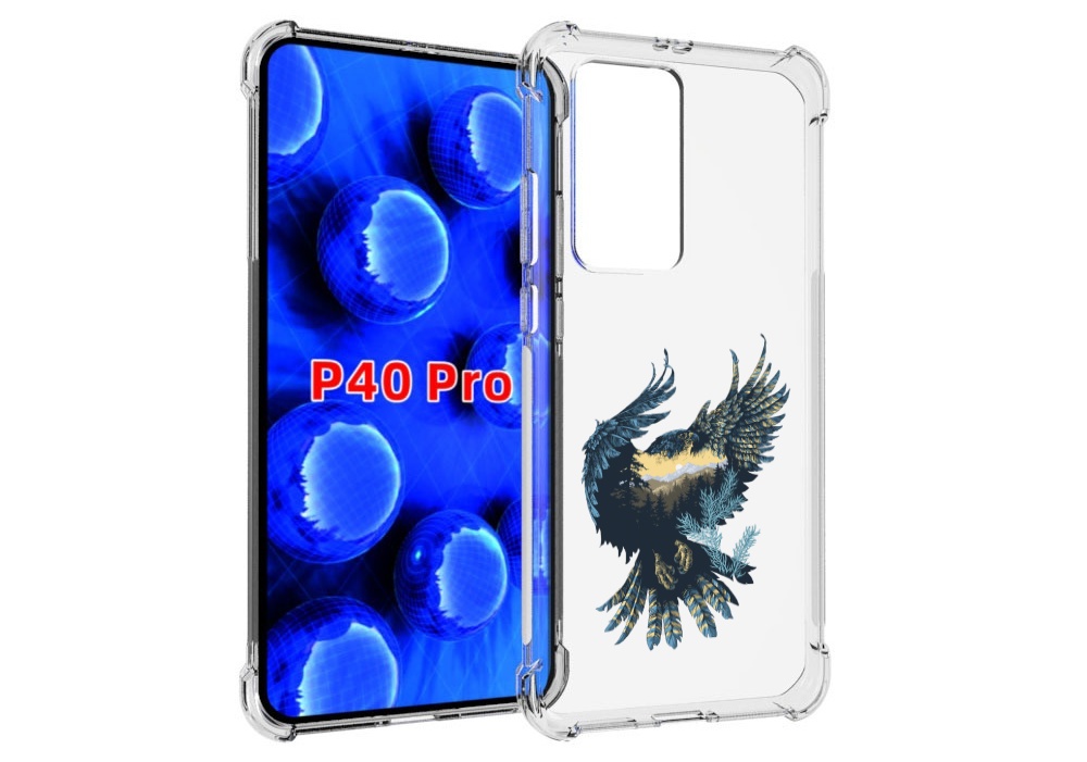 

Чехол MyPads мирок в соколе для Huawei P40 Pro противоударный, Прозрачный, Tocco