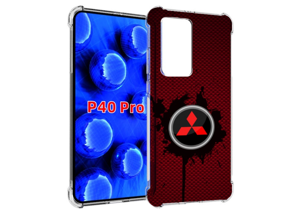 Чехол MyPads мицубиси mitsubishi 2 для Huawei P40 Pro противоударный