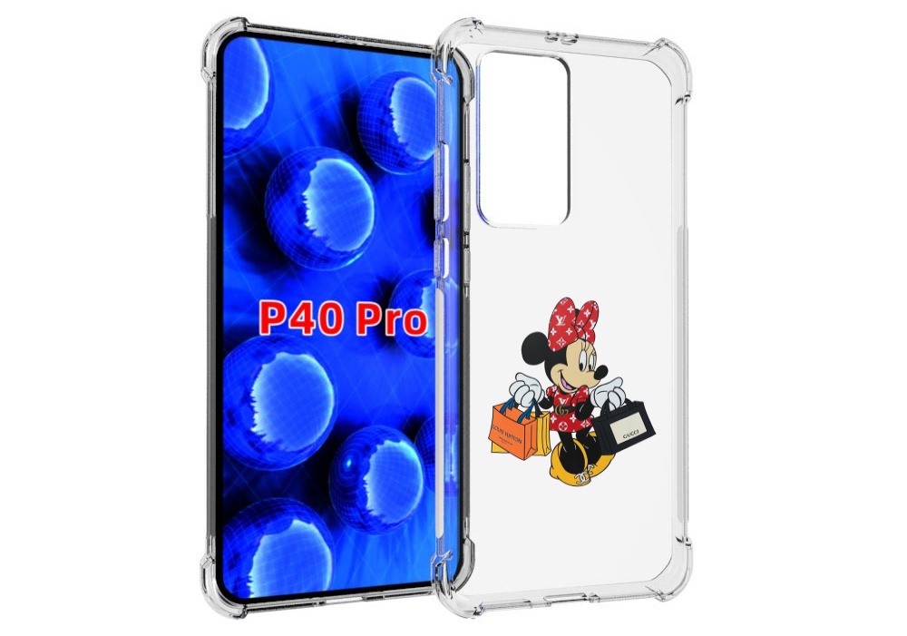 

Чехол MyPads модная-девочка-из-микки-мауса женский для Huawei P40 Pro противоударный, Прозрачный, Tocco