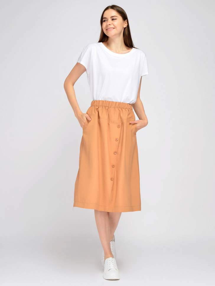 Юбка женская Viserdi 10289 бежевая 50 RU