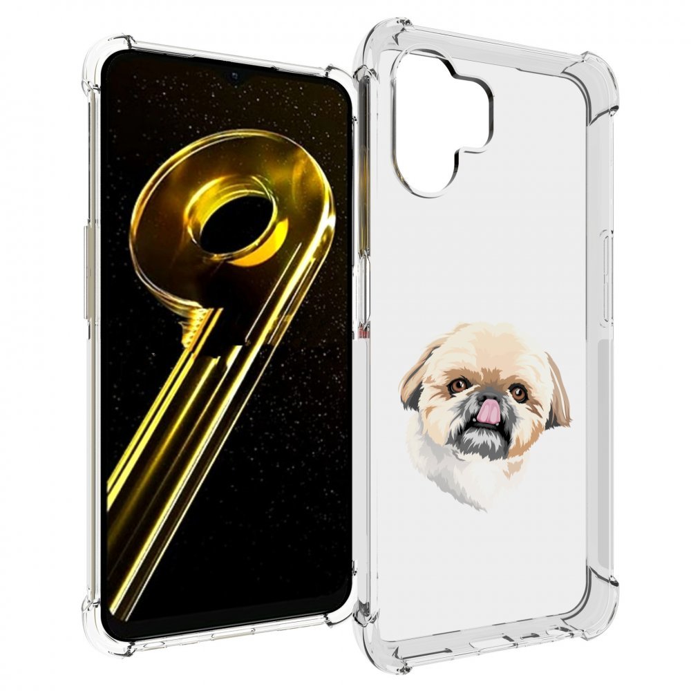 

Чехол бампер MyPads собачка-с-язычком для Realme 10 5G противоуд..., Прозрачный, Tocco