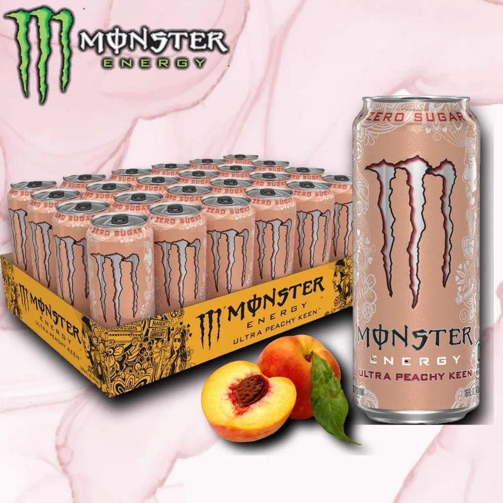 Энергетический напиток газированный Monster Energy Персик 050 л х 12 шт 3937₽