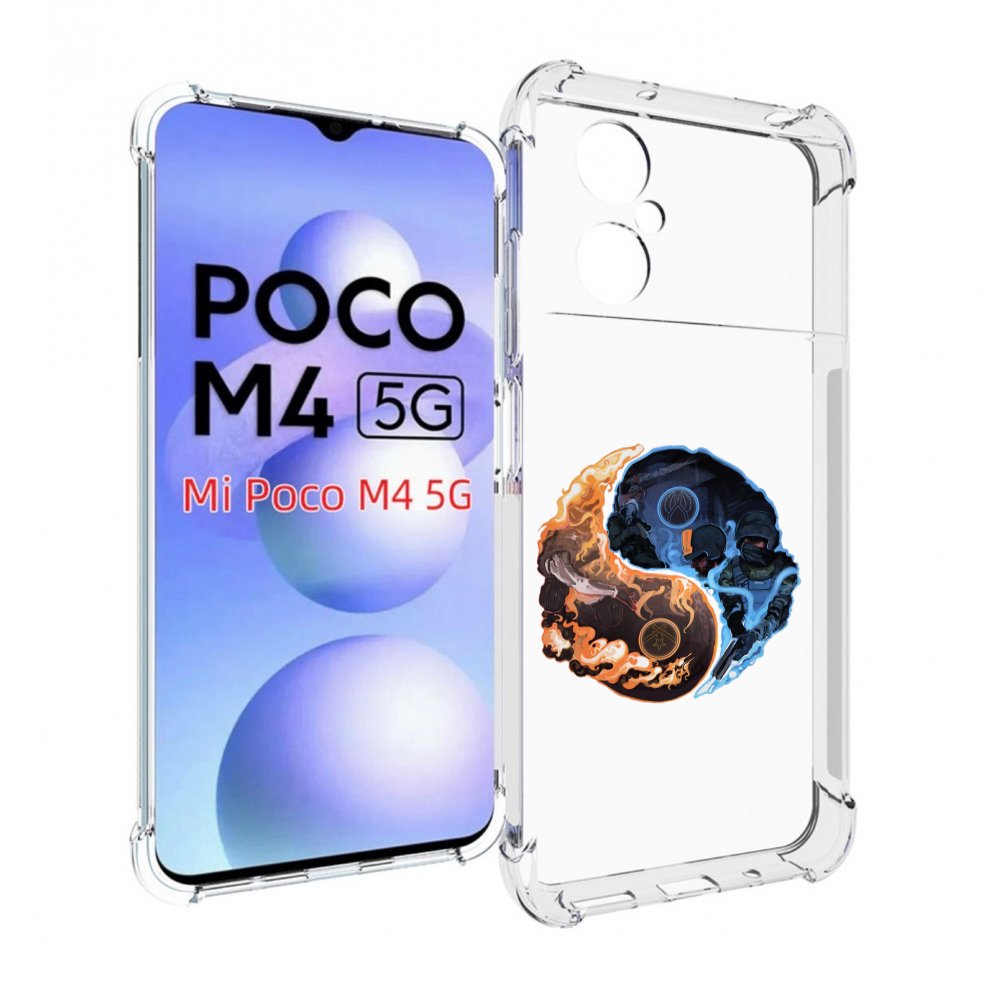 

Чехол MyPads кс-го-инь-янь для Xiaomi Poco M4 5G, Прозрачный, Tocco