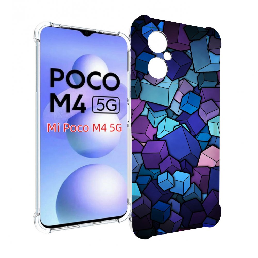 

Чехол MyPads лепестки для Xiaomi Poco M4 5G, Прозрачный, Tocco