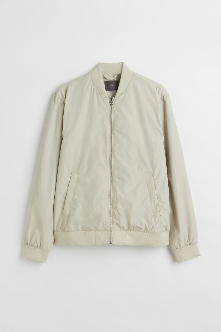 

Бомбер мужской H&M 0976641008 бежевый S (доставка из-за рубежа), 0976641008