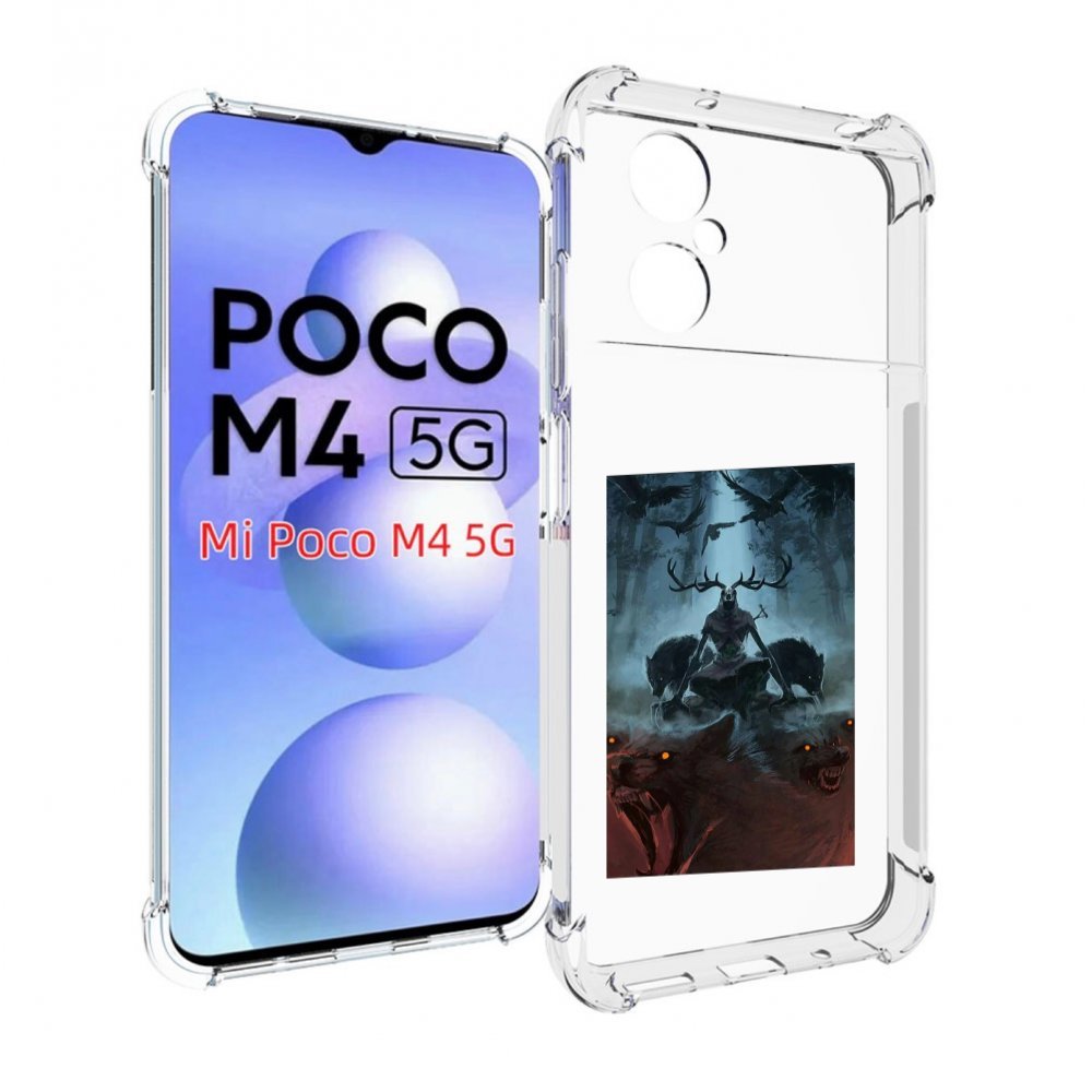 

Чехол MyPads лось демон для Xiaomi Poco M4 5G, Прозрачный, Tocco