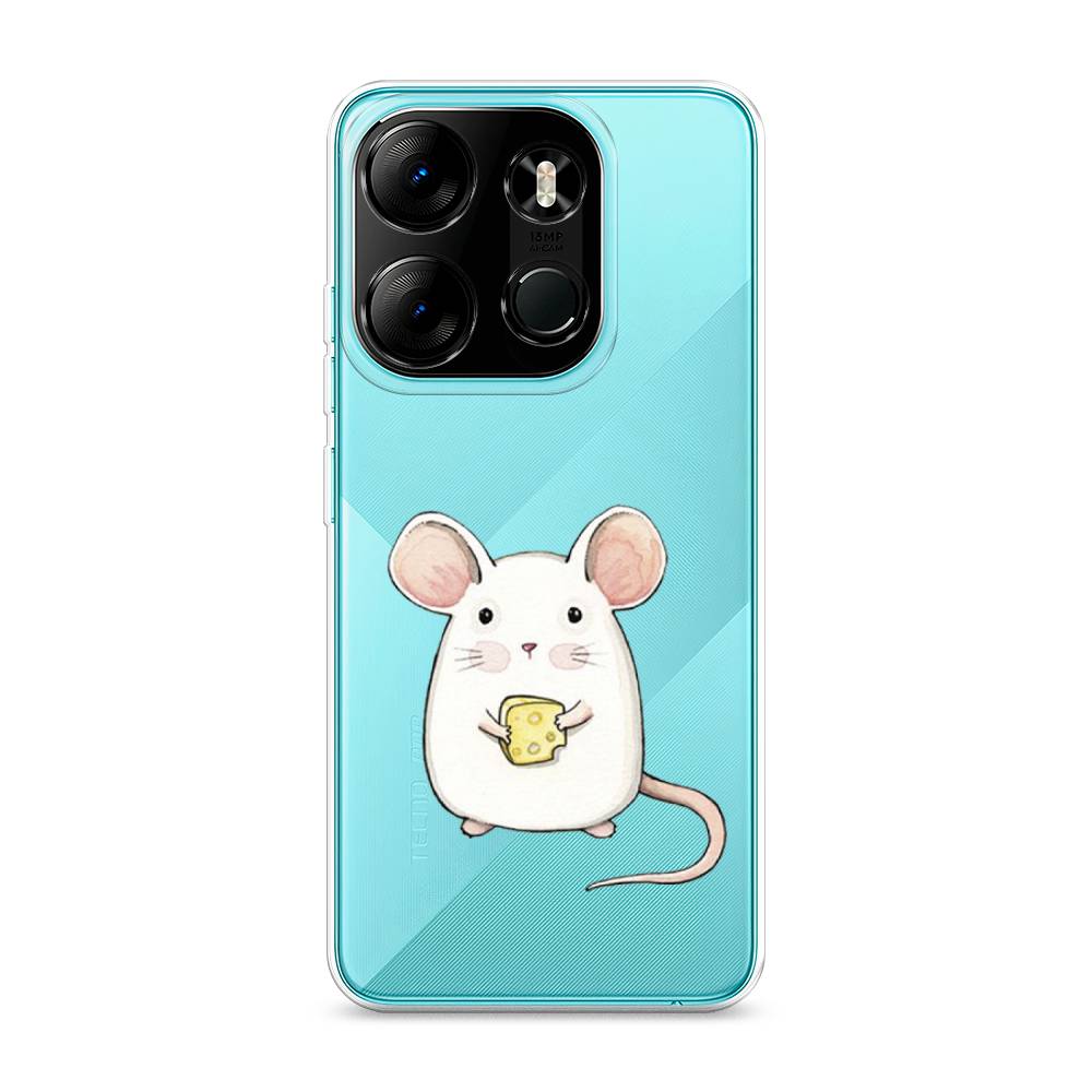 

Чехол Awog на Tecno Spark Go 2023"Мышка", Белый, 3103750-1