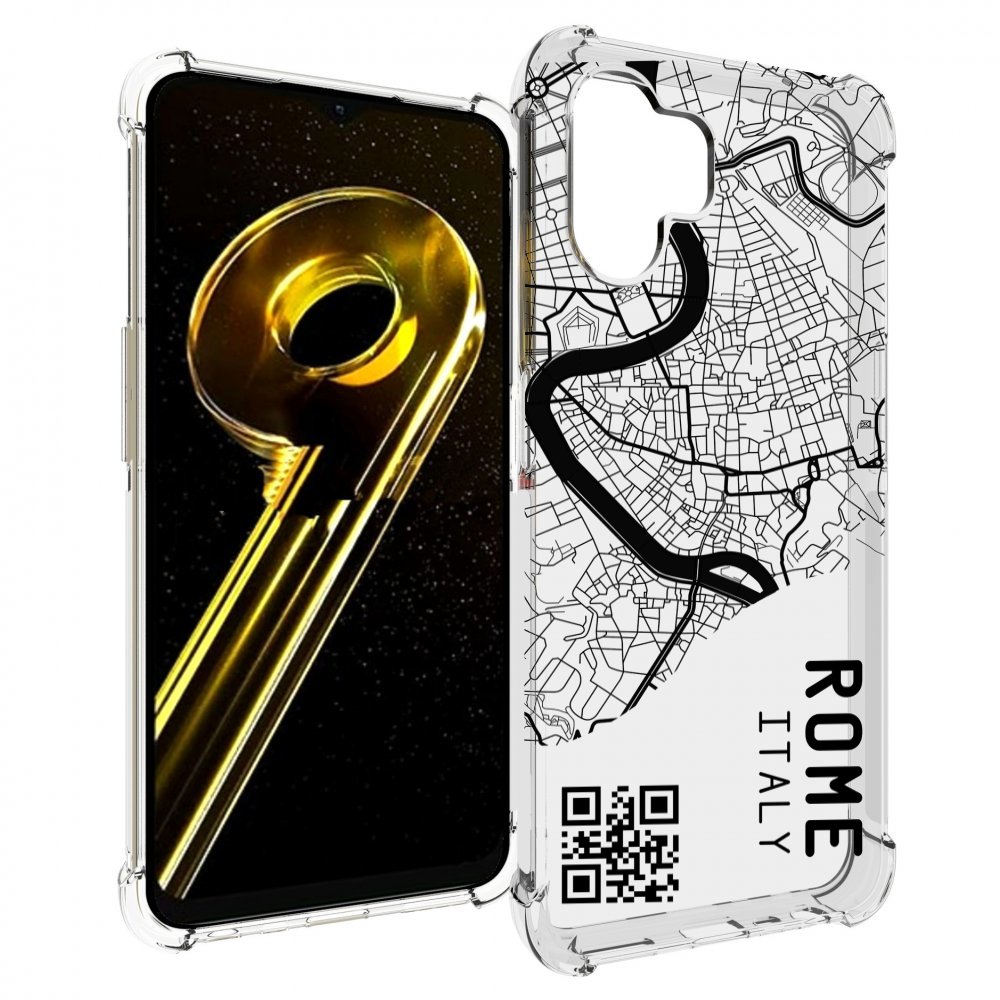 

Чехол бампер MyPads схема-рим для Realme 10 5G противоударный, Прозрачный, Tocco