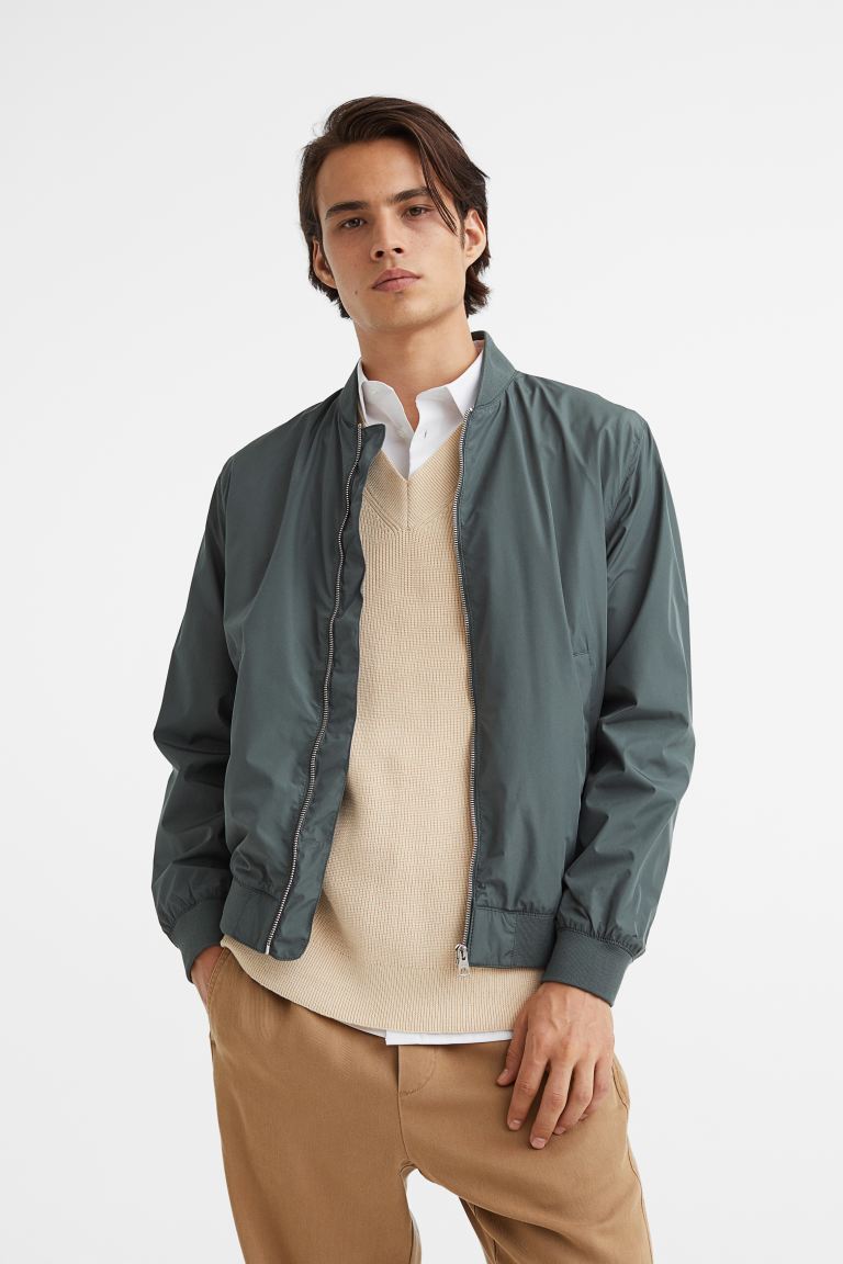 

Бомбер мужской H&M 0976641013 зеленый XL (доставка из-за рубежа), 0976641013