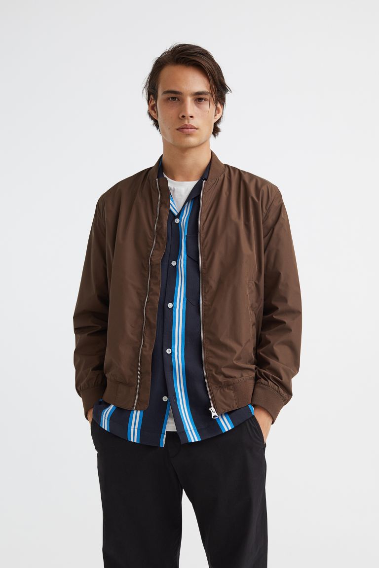 

Бомбер мужской H&M 0976641014 коричневый M (доставка из-за рубежа), 0976641014