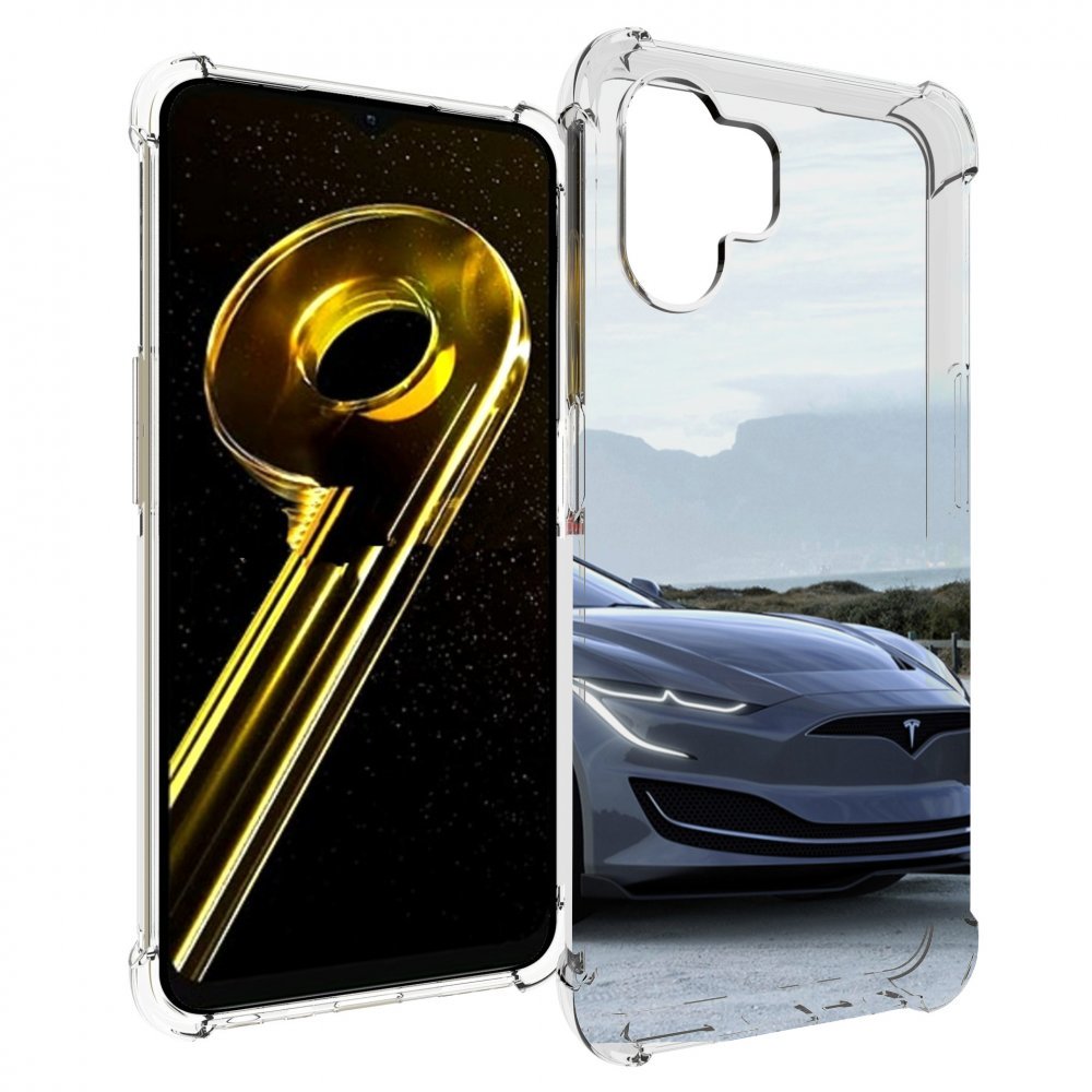 

Чехол бампер MyPads тесла tesla 2 мужской для Realme 10 5G проти..., Прозрачный, Tocco