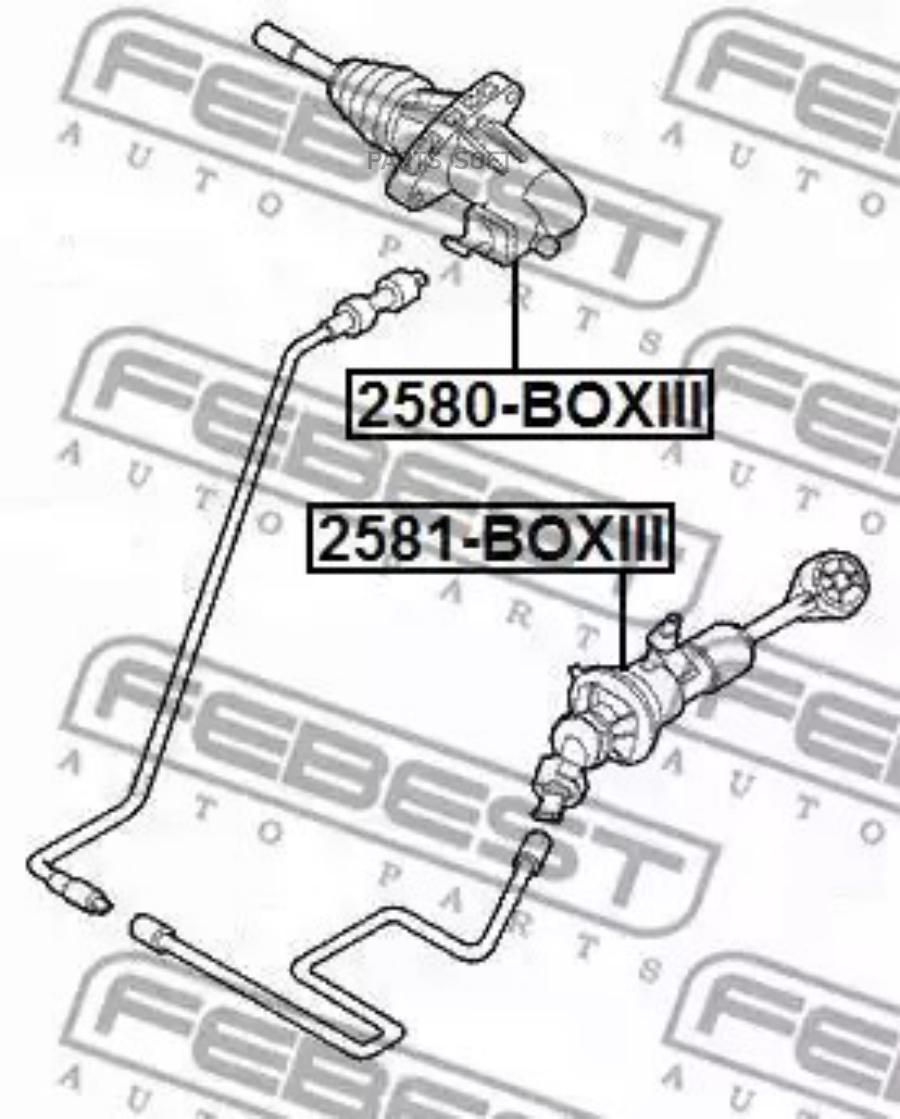 Рабочий цилиндр сцепления FEBEST 2580BOXIII