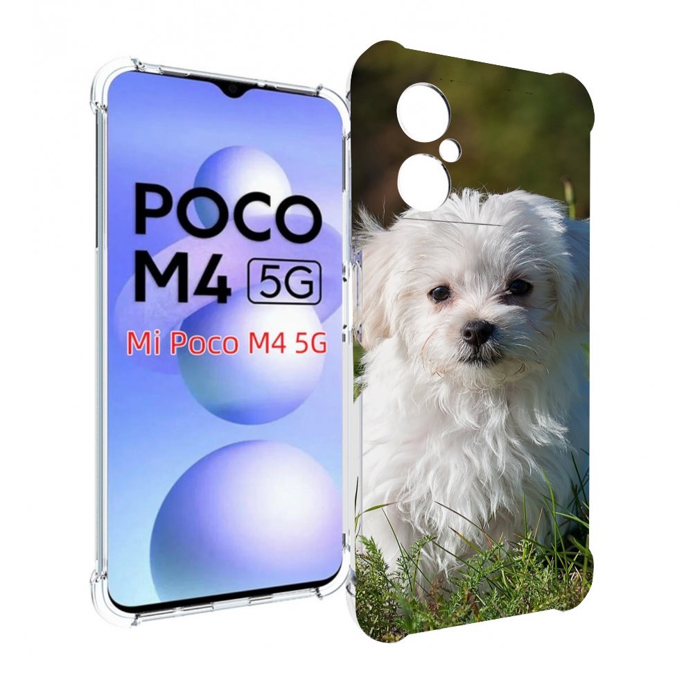 

Чехол MyPads мальтииская-болонка для Xiaomi Poco M4 5G, Прозрачный, Tocco