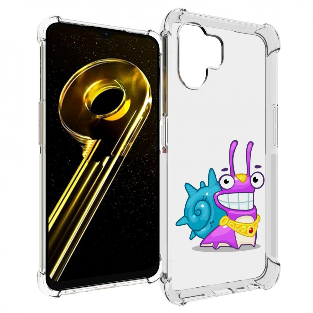 

Чехол бампер MyPads улитка-принц для Realme 10 5G противоударный, Прозрачный, Tocco