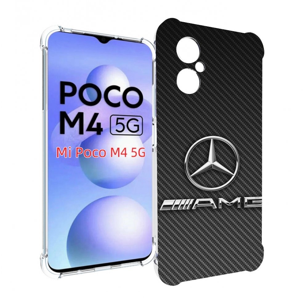 

Чехол MyPads мерседес амг мужской для Xiaomi Poco M4 5G, Прозрачный, Tocco