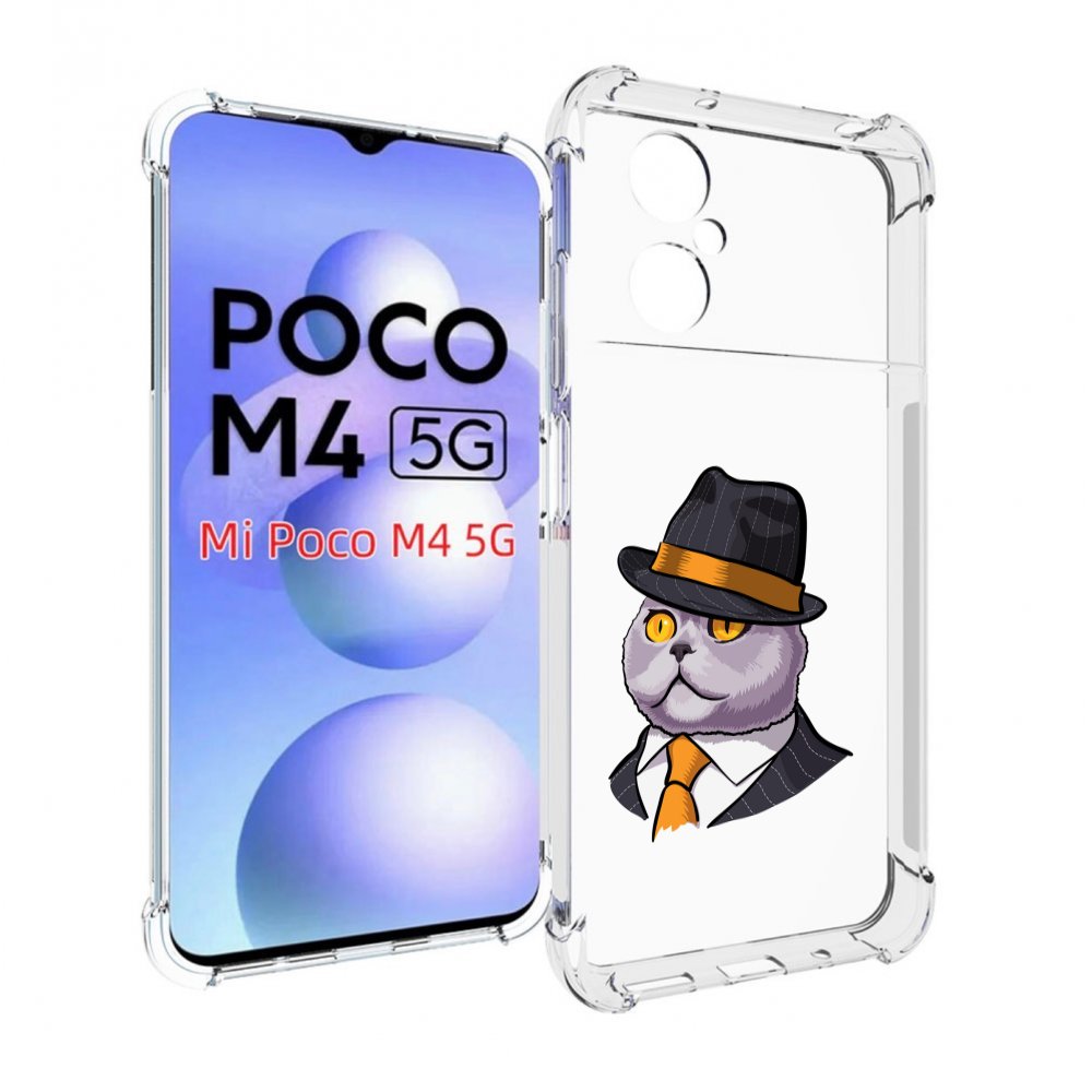 

Чехол MyPads британец для Xiaomi Poco M4 5G, Прозрачный, Tocco