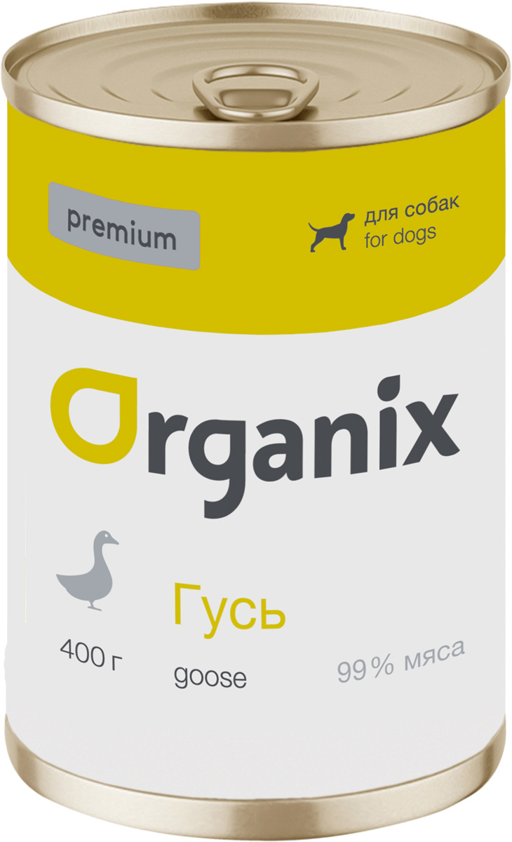 

Консервы для собак Organix Premium с гусем, 100 г