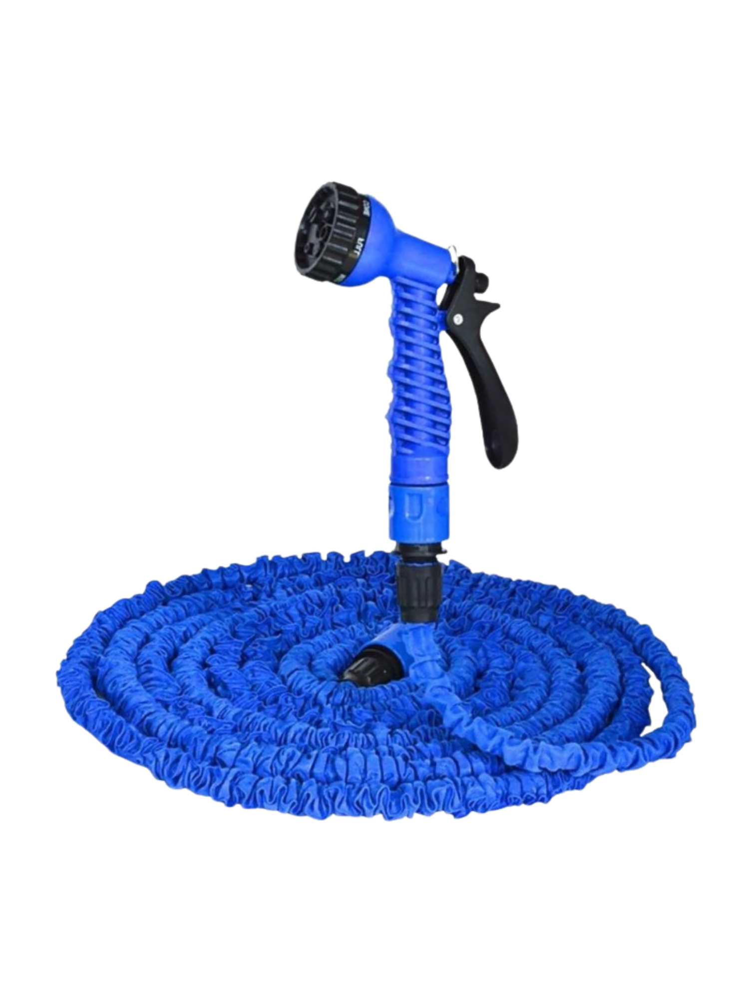 фото Шланг для полива magic hose 37 м синий м7-саморастягивающийся-шланг-37-метров-синий