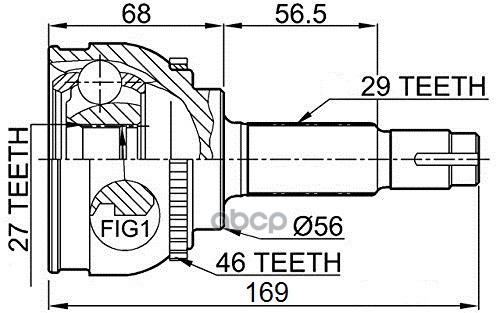 HDE ШРУС наружный Nissan X-Trail 108002 2130₽