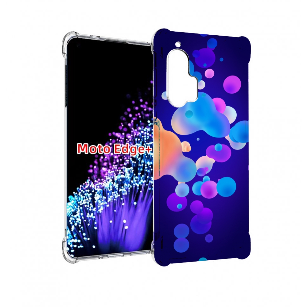 

Чехол MyPads абстрактные-пузырьки для Motorola Edge+ Plus, Прозрачный, Tocco