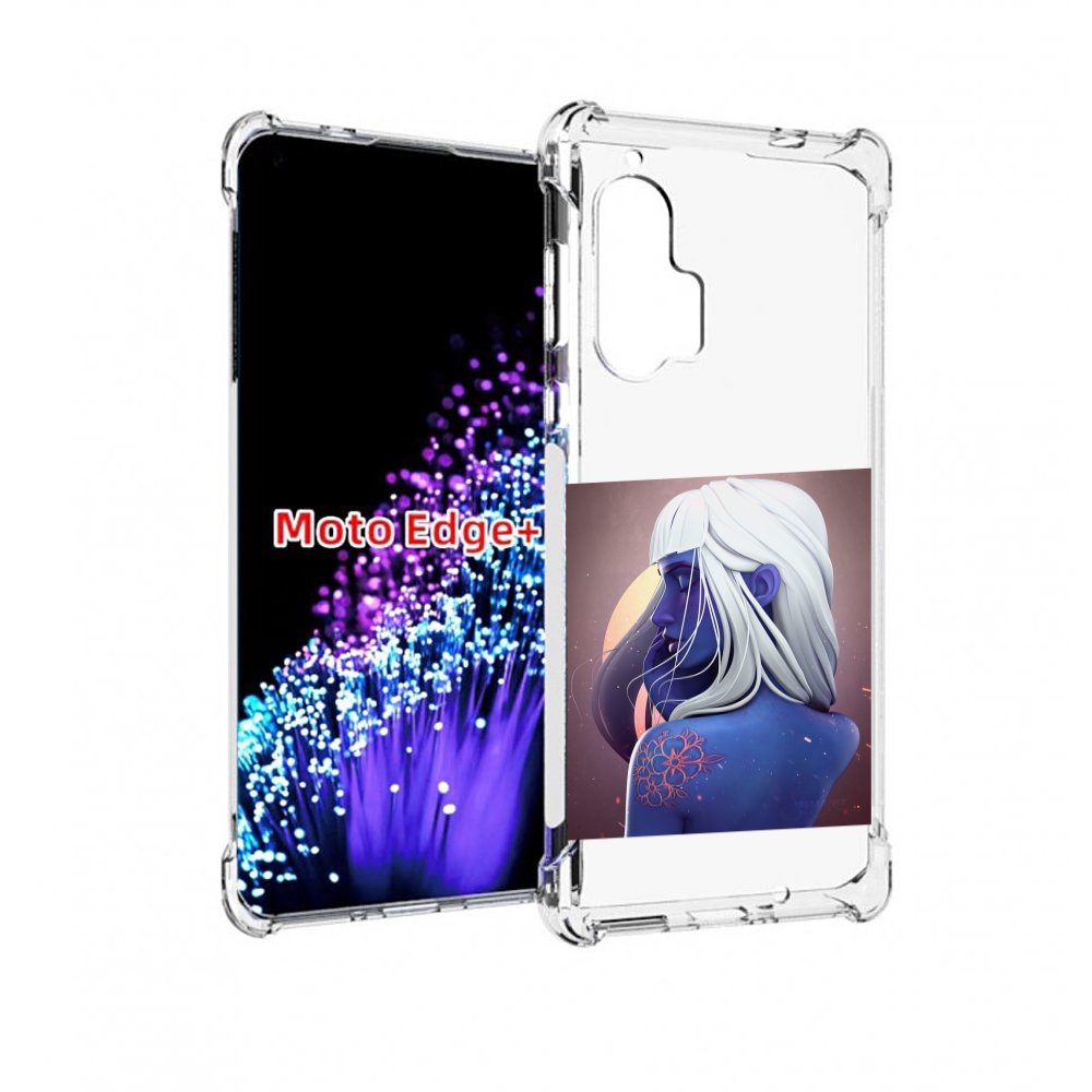 

Чехол MyPads аватар-с-цветком для Motorola Edge+ Plus, Прозрачный, Tocco