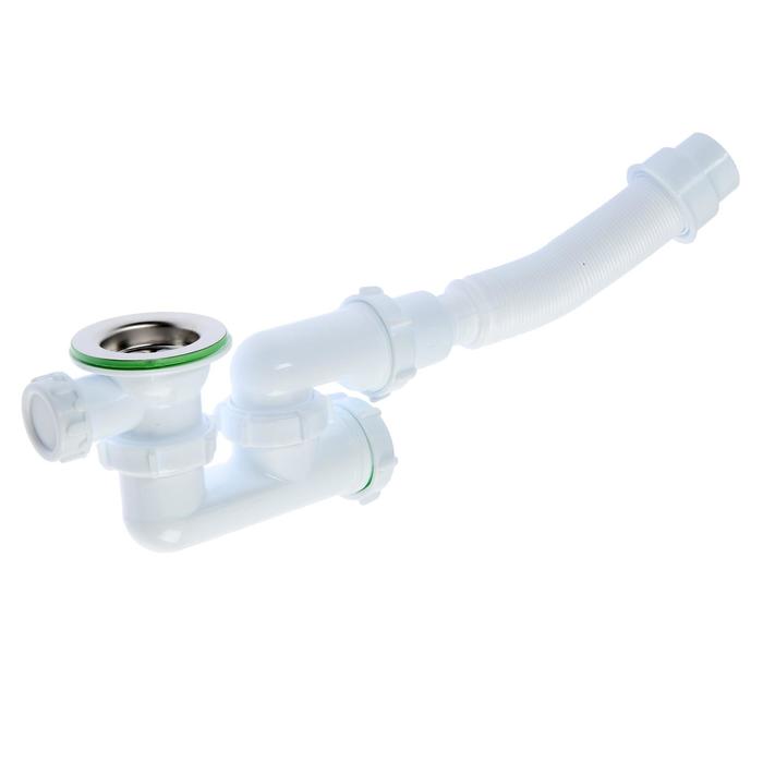 

Сифон для душевого поддона Akvater, 1 1/2"х 40 мм, регулируемый, с гофрой 40х40/50 мм